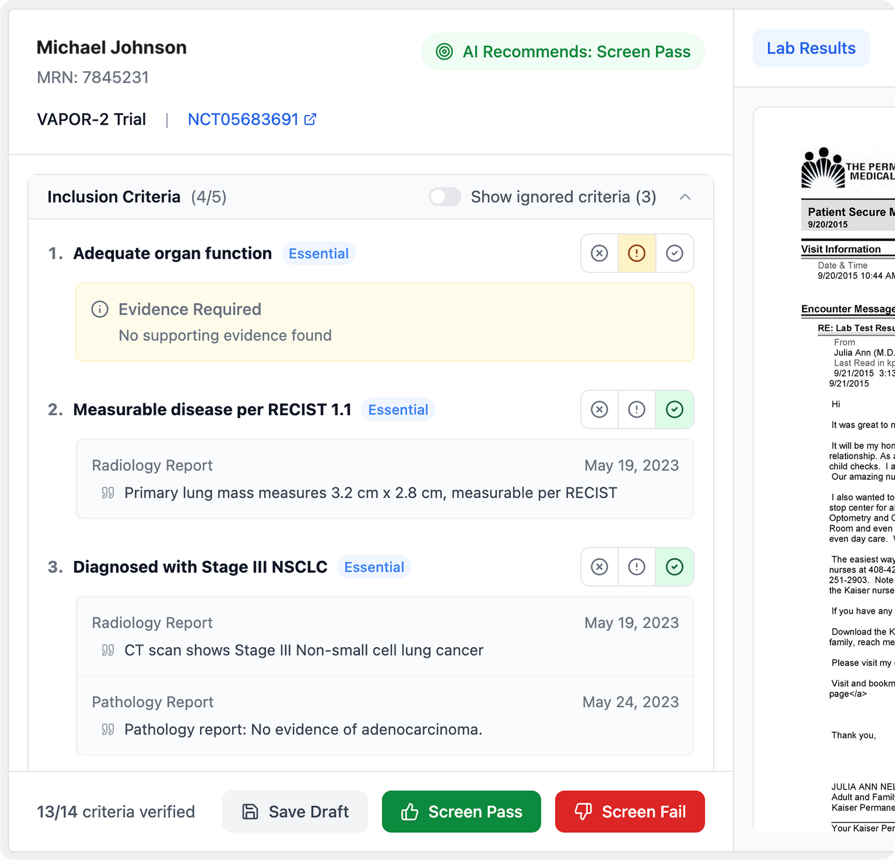 Medical patient summary report for Jason Smith highlighting key treatment dates and medical interventions after a vehicle accident, showcasing HealthKey's AI-powered medical record summarization for efficient chart preparation and enhanced patient care exp